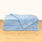 450 GSM Blue Plush Edgeless Towel 16 x 16