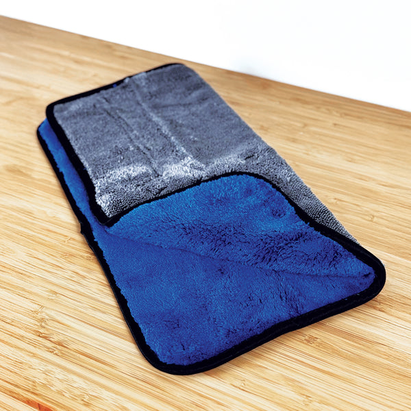 1000 GSM Blue/Gray Towel 16 x 16 Fleece/Twisted