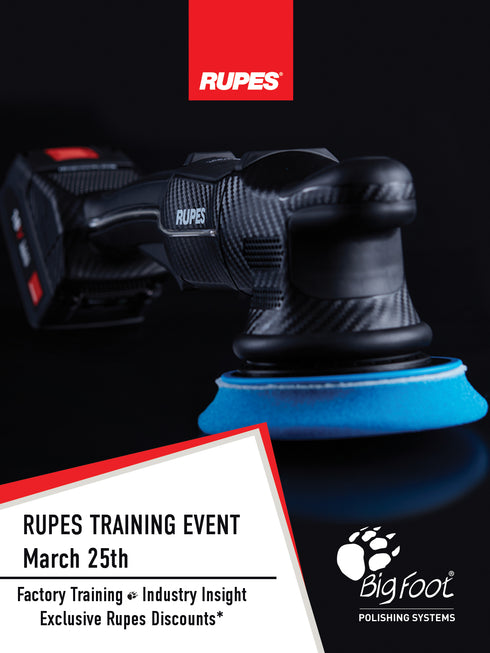 RUPES - BigFoot Random Orbital Paint Correction Class - March 25th