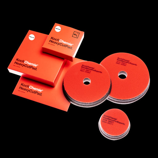V1 - Koch Chemie Heavy Cut Foam Pad (Red Pad) Available in 3" & 5" & 6"